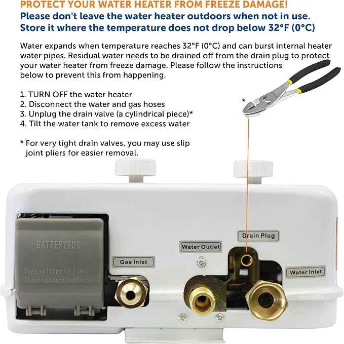 Flame King YSNAZ132 Portable Tankless Water Heater Propane Gas 5L 1.32GPM at 34,000 BTU, Outdoor Instant Hot Water Shower for RV, Camping, Farm, Cabins