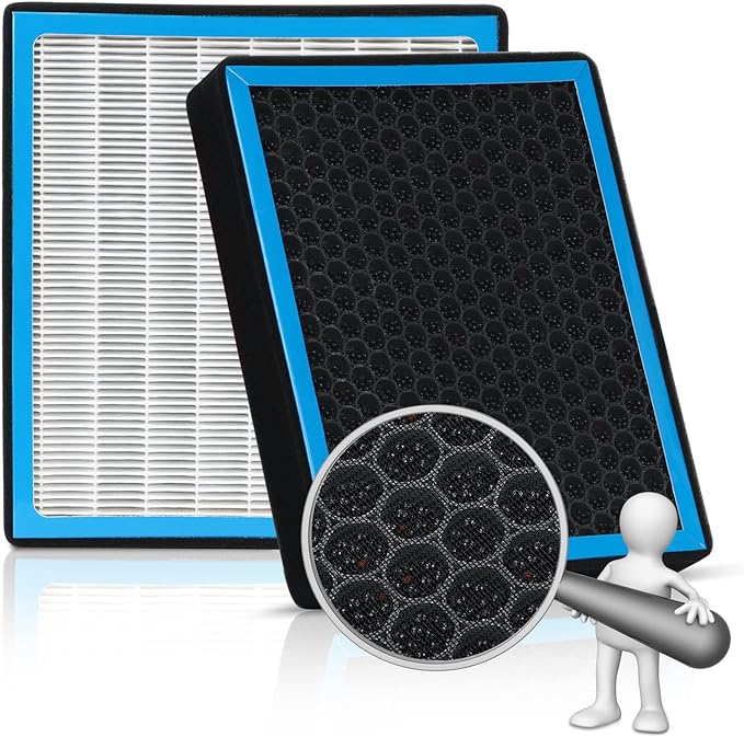 FL3Z19N619A Cabin Air Filter HEPA Air Conditioner with Activated Carbon Replacement Cabin Air Filter Accessories Compatible with Ford F-150 F-250 F-350 F-450 Expedition SUPER DUTY 2015-2025 - AquaVibe