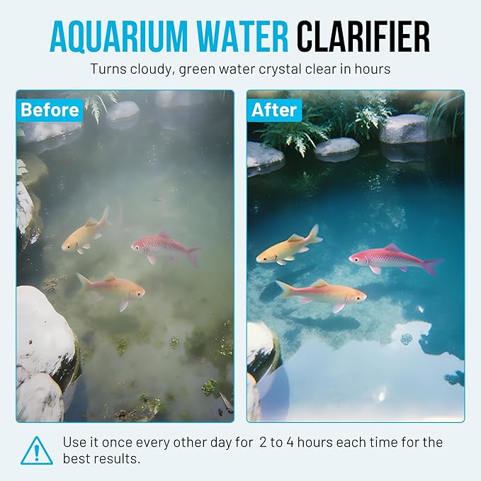 30W UV-C Light with 17ft Cable for 200-2000 Gallon Aquariums, Ponds & Pools - Professional UV Water Clarifier for Koi Ponds, Fish Tanks, Spas & Cold Plunge