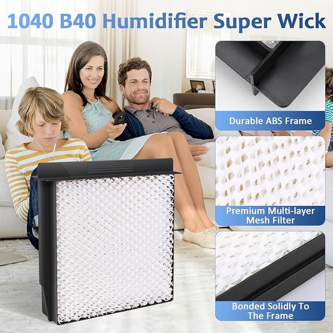 Replacement Humidifier Wick Filter for Essick Air 1040 B40 Super Wick (2-Pack)