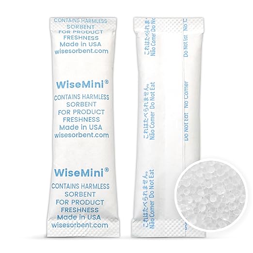 200Pcs 5g Desiccant Packs, Premium Silica Gel Packets, Food Safe Desiccant for Storage, Moisture Absorbers Pack