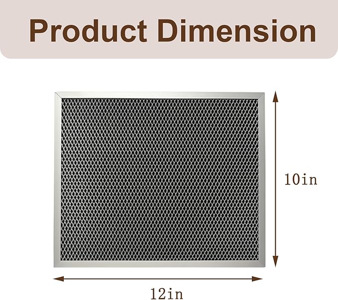 5443 MERV 8 Washable Dehumidifier Filter Compatible with Aprilaire Whole-House Dehumidifiers Models 1830, 1850, 1852, Replacement for Ventilation Models 8191, 8192 (Pack of 1)