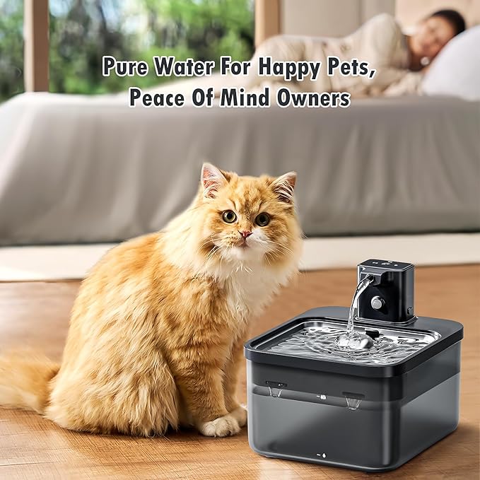 16 Packs Replacement Filters for DownyPaws Battery Operated Cat Water Fountain DPWFP6, 8 Months Set of Replacement Filters for DownyPaws 84oz/2.5L Fursink Wireless Pet Water Fountain