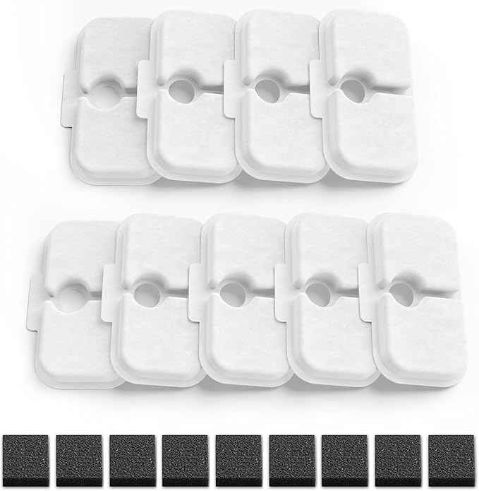9-Pack Replacement Filters for Petlibro Dockstream Cat Water Fountain PLWF005 PLWF115 PLWF105