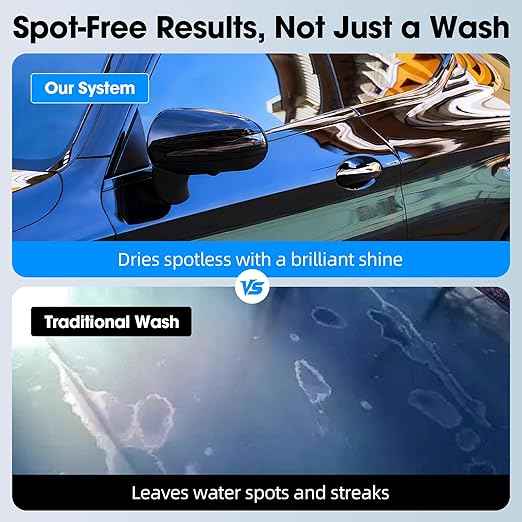 Spotless Water System for Car Wash,Portable Deionized Water Car Wash System - Spotless Shine Without Wiping, Professional Grade Resin Filter for RV, Motorcycle, Boat & Glass