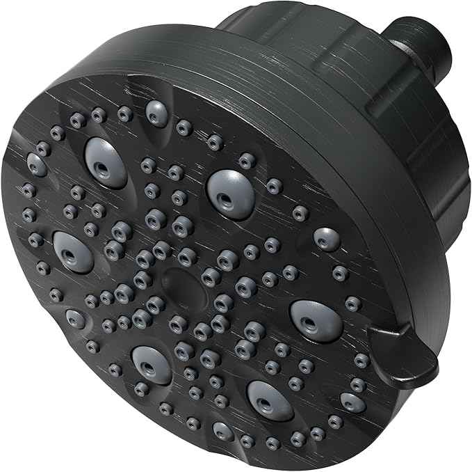 High Pressure Shower Head with Filter for Hard Water - 20-Stage Filter & 7 Spray Modes for a Gentler Shower, Includes 2 Water-Saving Pause Modes (FM-002 Oil Rubbed Bronze)