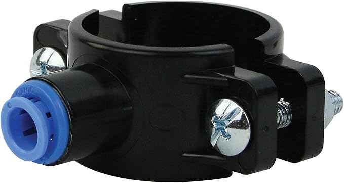 APEC Water Systems Drain Saddle Valves with 1/4" and 3/8" Quick Connect Fittings for Under-Sink Reverse Osmosis Systems