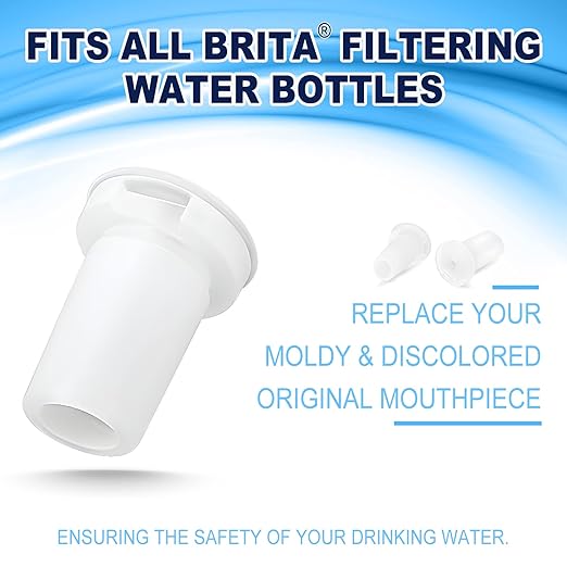 Brita 2in1 Water Bottle Filter & Mouthpiece Replacement - 2pcs Filter & 2pcs Bite Valve