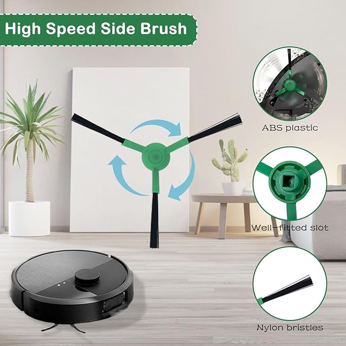 22 Pcs Replacement Parts for iRbot Roomba Plus 405 Combo/505 Combo Robot Vacuum Accessories Kit, Includes 2 Roller Brush,3 HEPA Filters, 4 Mop Pads, 6 Side Brush, 6 Dust Bags - AquaVibe