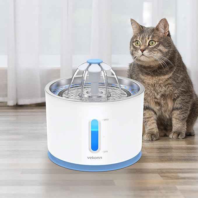 Cat Water Fountain Filters, 12 Pack Cat Fountain Replacement Filters for 2.4L Stainless Steel Top Pet Water Fountain