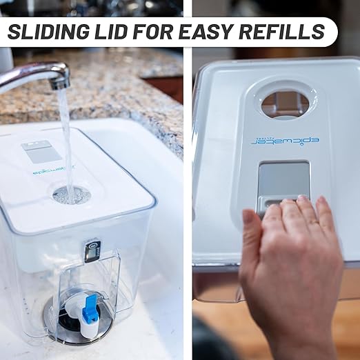 Epic Pure XP Water Filter Dispenser with Advanced CoreXchange™ Filter. 36 Cup 100 Gallon Made in USA Filter. NSF Certified | Removes PFAS, Lead, Chlorine & More | BPA-Free |