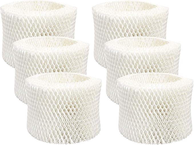 Lemige 6 Pack HAC-504 Humidifier Filters for Honeywell Humidifier HAC-504, HAC-504AW, HAC504V1, HCM350, HCM-350W, HCM-300T, HCM-315T, HCM-600, HCM-710, Replacement Filter A,