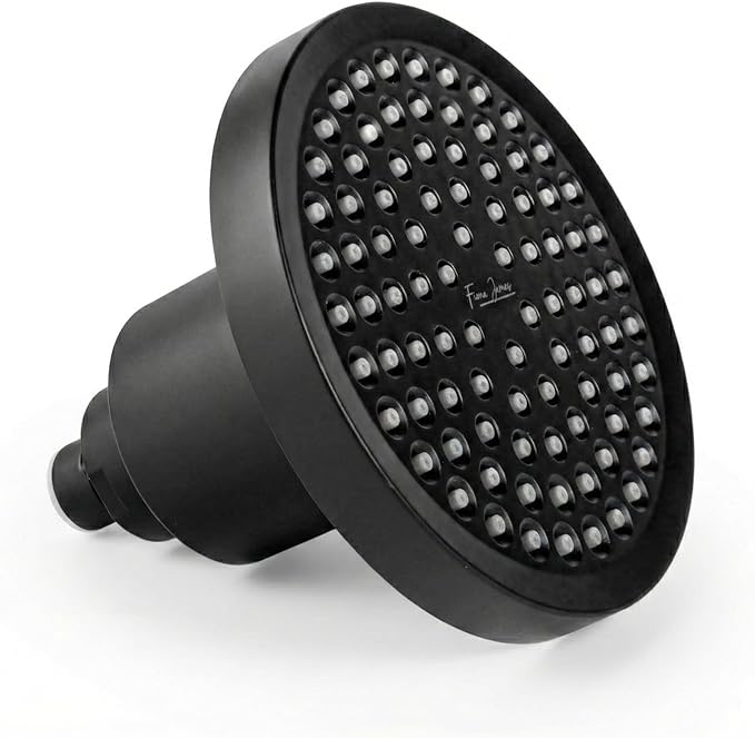 Fiona James Filtered ShowerHead | Filtered Showerhead - Removes 99% Chlorine & Heavy Metals, Improves Hair & Skin, Easy Install, Includes 20-Stage Filter (Black)