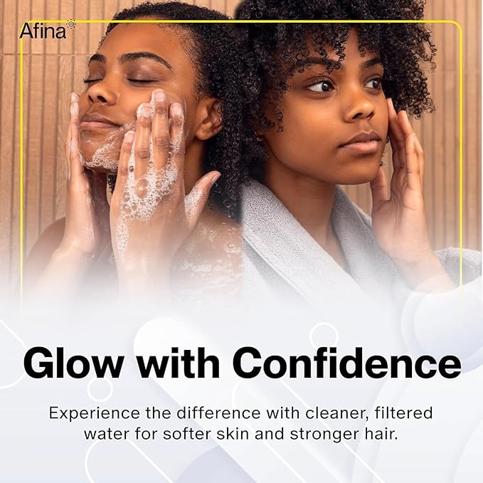 Afina Replacement Filter 4 Pack for Afina Filtered Showerhead & Shower Filter - Reduces Dry Itchy Skin, Dandruff, Eczema, and Dramatically Improves The Condition of Your Skin and Hair