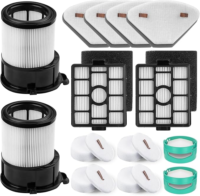 Replacement for Shark IP3251, IP3251C, IP3252, IP3124 Vacuum, 2 Auto-empty Dock Hepa Filter, 4 Pre-motor Filter Assembly, 2 Handheld Vacuum Post-motor Filter, 4 Pre-moter Filter, 2 Odor Cartridge - AquaVibe