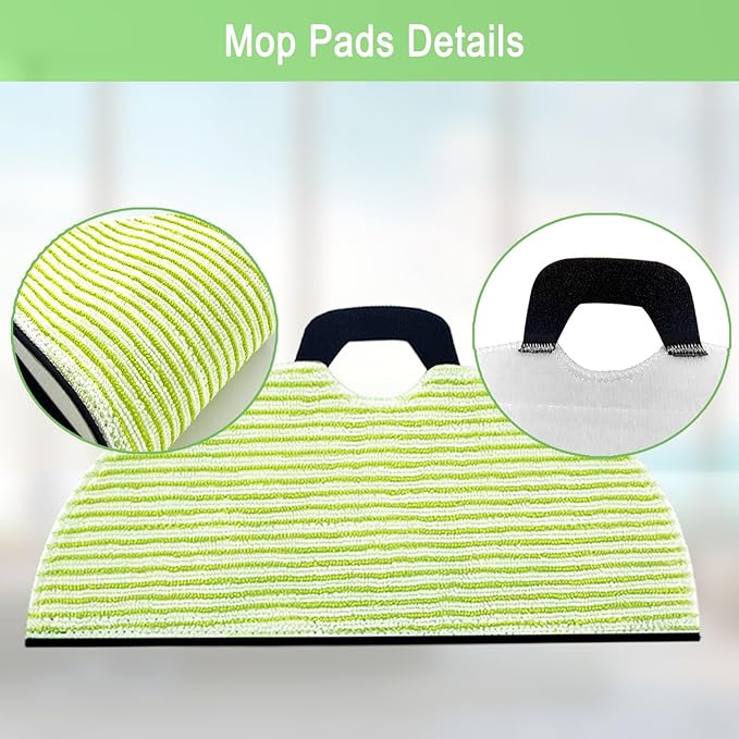 8 Pack RV2610WA Vacuum Mop Replacement Pads for Shark RV2610WA AV2610WA RV2620WD AV2620WD RV2610WD RV2610WD RV2610WFUS RV2410WD AI Ultra 2- in-1 Robot Vacuum Cleaner - AquaVibe