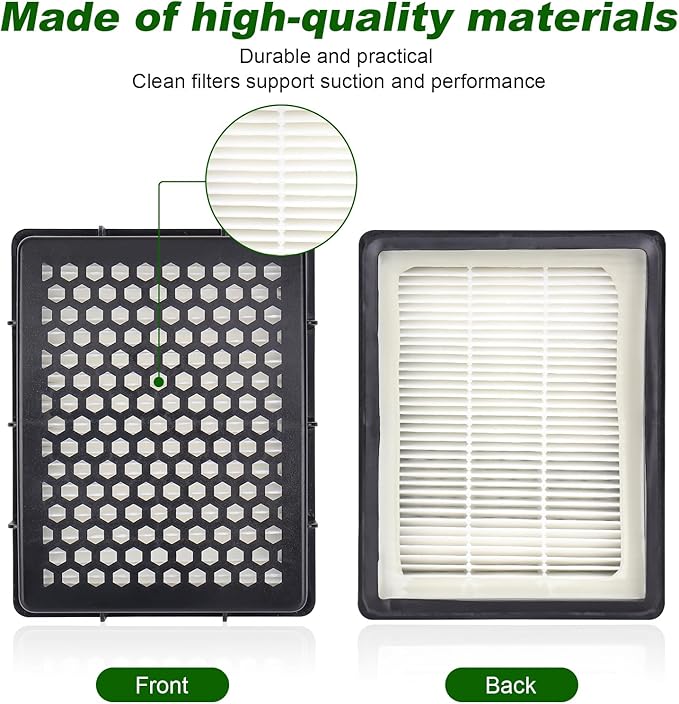 K4010 Filter Replacement for Kenmore DU2015,DU2012,K4010 Series Bagless Upright Vacuum Cleaner (2 HEPA Filter + 4 Foam Filter) - AquaVibe