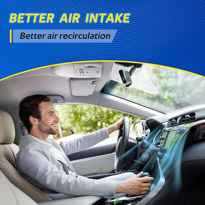 CAF735 Premium Cabin Air Filter Fits Equus, G70, G80, G90, Genesis, GV70, GV80, K900, Santa Fe, Stinger, Telluride, Replacement for 97133-J5000, G8H79-AK000, J5H79-AK000, S9C79-AC100, CF10735, CP735