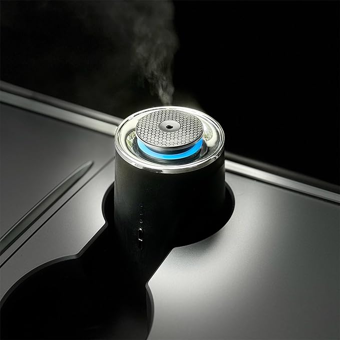 Smart Oil Diffuser – 2-in-1 for Car & Home, Waterless & Natural Aromatherapy, Auto-On Vibration Sensor, Quiet, USB-C Rechargeable, 2000mAh Battery