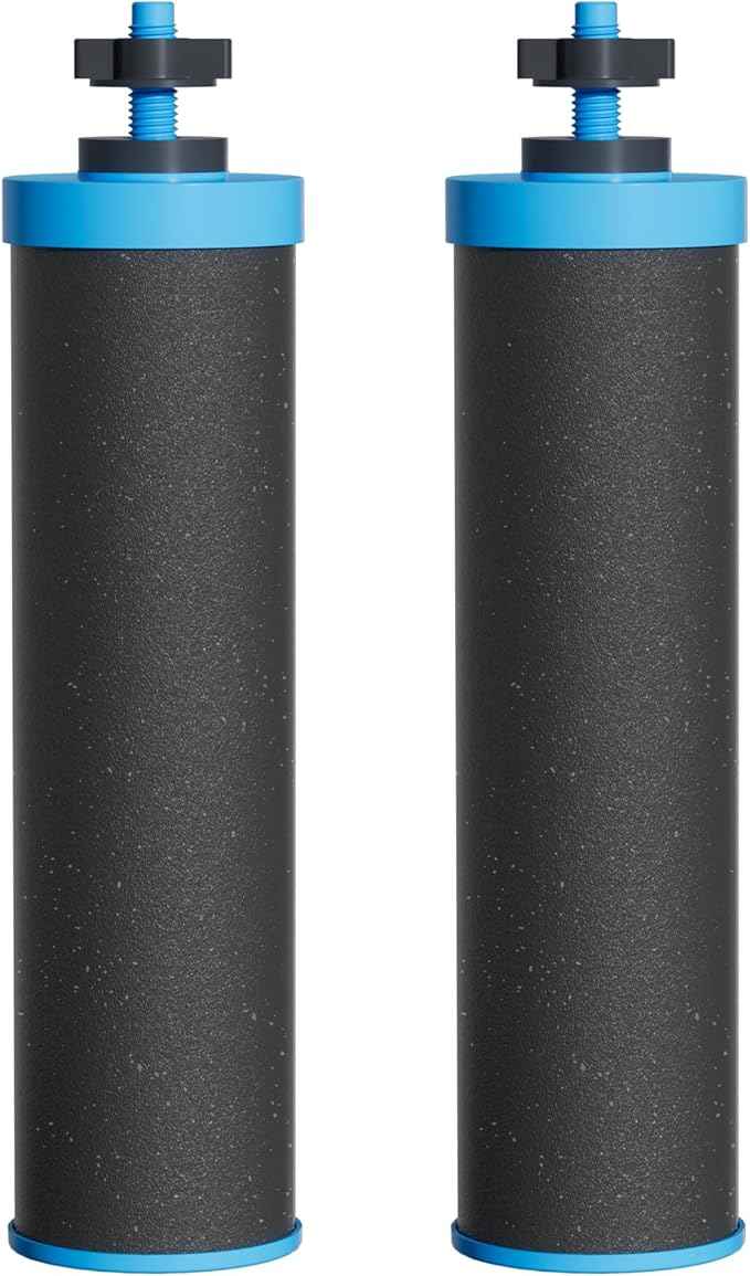Waterdrop Alkaline Water Filter, Replacement for Berkey® BB9-2® Black Filters and Berkey® Gravity Water Filter System, Up to PH 9.2 (Pack of 2)