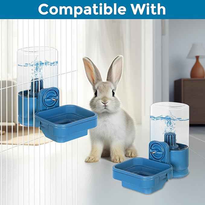 VANNON 4Pcs Pet Water Filter Sets, Activated Carbon Filter Replacements for Small Animals Water Bottle Dispenser, Replacement Filter Fits for VANNON Filtered Water Dispensers