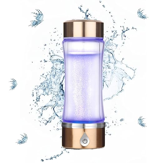 Water Ionizer Machine,Hydrogen Rich Water Glass Drinking Water Bottle,Portable Hydrogen Water Bottle Generator,Brass