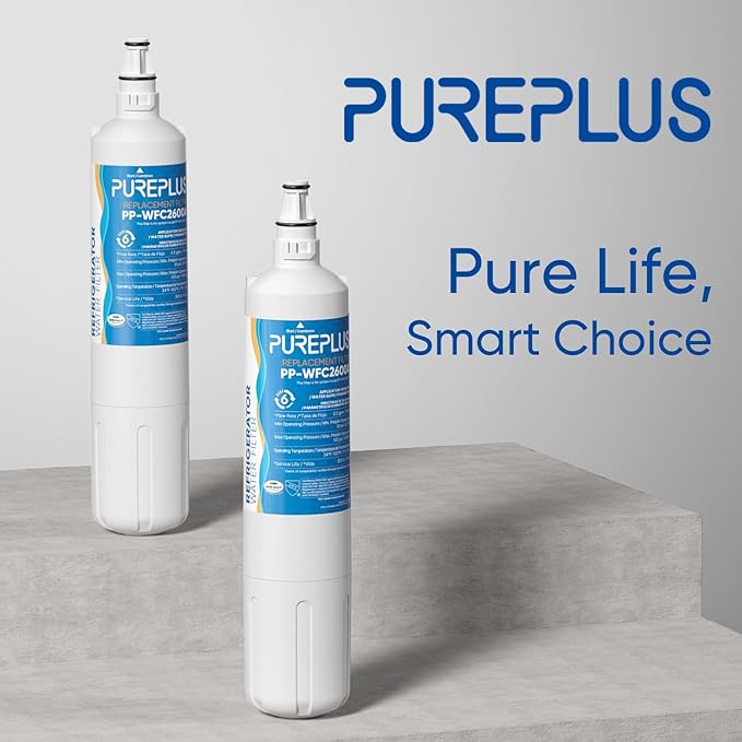 PUREPLUS 4204490 Replacement For Sub Zero, Sub-Zero 4204490, 4290510 Refrigerator Water Filter, 2 Pack