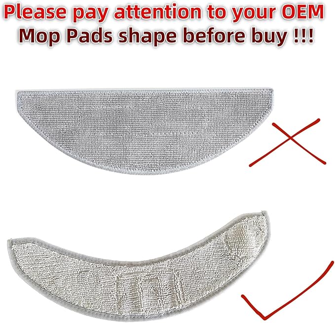 Replacement Parts Accessories Specific for iRobot Roomba Combo 10 Max J9 J7+/Plus Vacuum Cleaners :Microfiber Moping Pad X2 Side Brush X8 Filter X8 Roller Brush X8 - AquaVibe