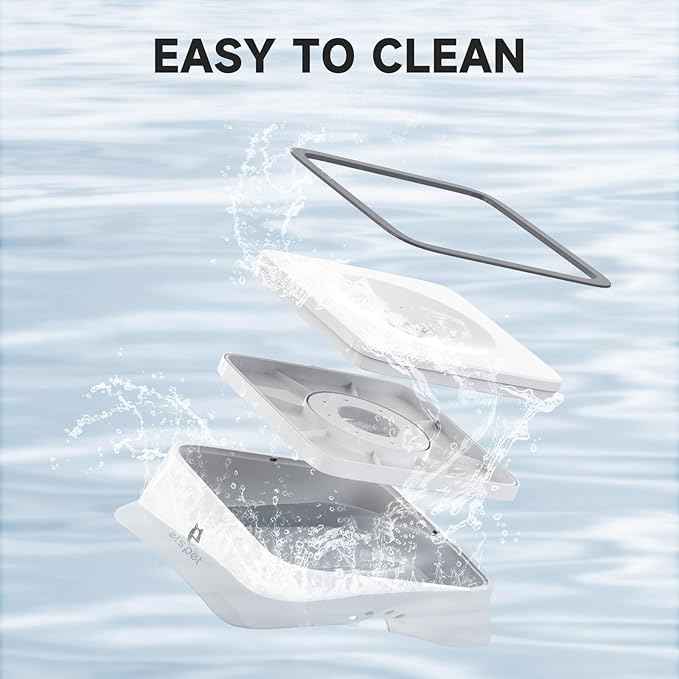ELS PET Anti-Spill Dog Water Bowl with Floating Disk, Large Capacity, 2L/70 fl oz, Nylon Material, Dimension 10 x 10 x 3.5 in