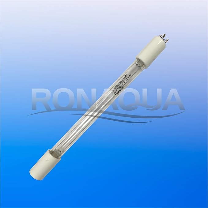 RONAQUA 6W UV 4 Prong Replacement Bulb for 1GPM Water Purifier Ultraviolet Light Filter Set of 3