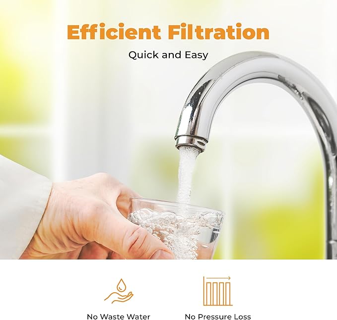 Rotek Water Systems Whole House Water Filtration System | 1-Stage Water Filter System | ACB | Clean Water | Carbon Block Filter | 20 Inch