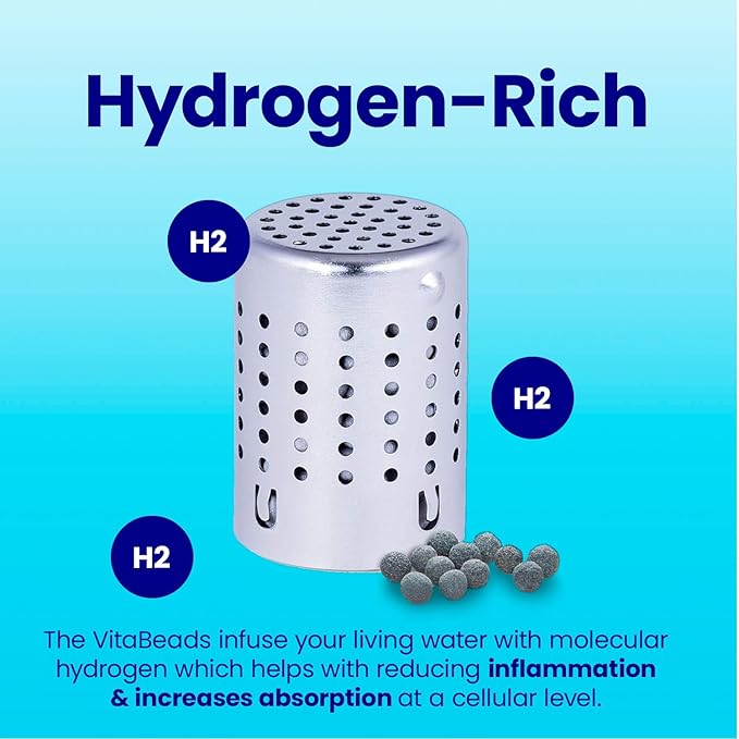 DYLN VitaBead Diffuser | Creates Hydrogen-Rich, pH 9+ Alkaline Antioxidant Water | Replacement for DYLN Bottle | Natural Mineral Ionized Hydrogen Generator for Delicious Tasting Water | 1-Pack