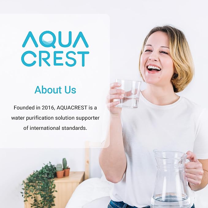 Alkaline Water Filter Replacement for All Waterdrop Pitcher and Dispenser Filtration System, Fits Waterdrop WD-PF-AL, Reduces PFOA/PFOS, Chlorine, Last Up to 100 Gallons, 3 Packs, AQUA CREST