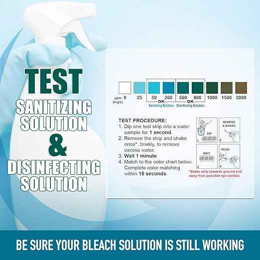 Industrial Test Systems WaterWorks 480124 Free Chlorine Test Strip, Ultra High II Range, 61 Seconds Test Time, 0-2000ppm Range (Bottle of 50)