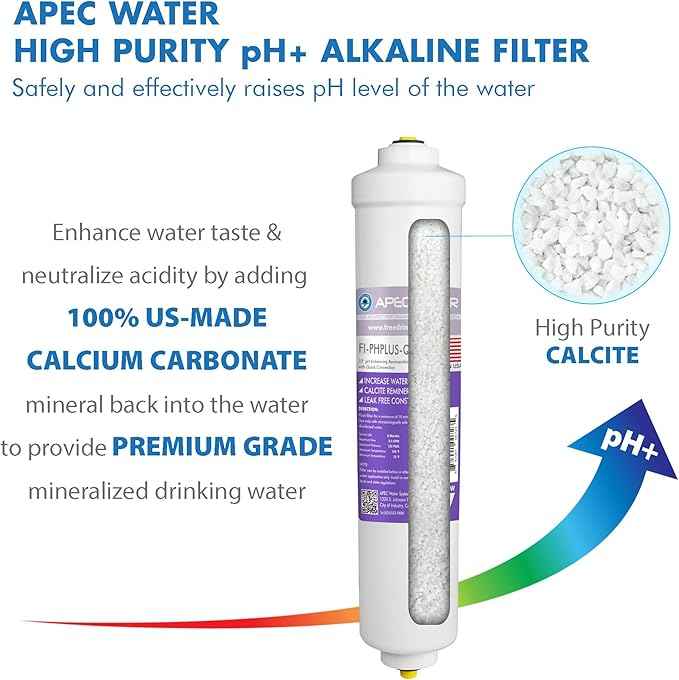 APEC 90 GPD Stage 1-3&6 Replacement Filter Set for ULTIMATE Series Alkaline Reverse Osmosis Water System (FILTER-SET-PH)