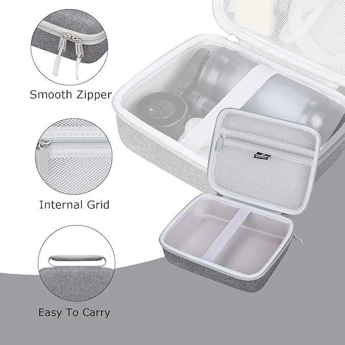 Hard Storage Case for Katadyn Hiker Pro Hand Pump Water Filter, Protective Carrying for Drinking Straw, Squeeze Pouch and Other Accessories（Only Box）