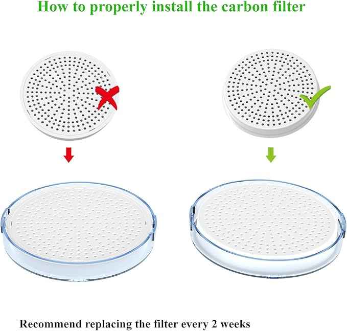 WellToBe Cat Water Fountain Filter, Multiple Filtration Pet Water Fountain Replacement Filter, 6 Packs of Cotton Activated Carbon Cat Fountain Filter(Filter 6 Pack).