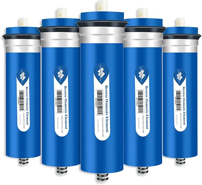 Membrane Solutions 600 GPD RO Membrane 3.0"x12" Reverse Osmosis Membrane for Maple Sap Concentrate DIY RO System for Maple Syrup (5 Pack)