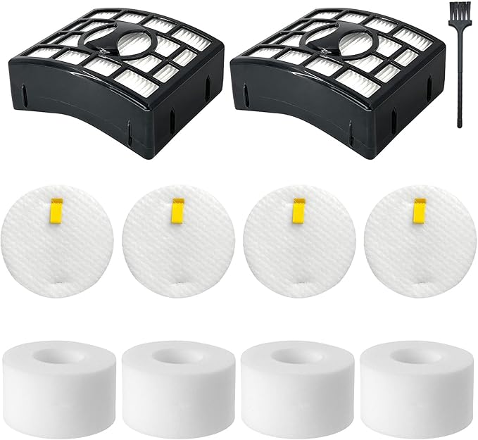 NV680 NV801 Filter Replacement Parts for Shark Rotator DuoClean Powered Lift Away Speed Vacuum NV680 NV681 NV682 NV683 NV872 NV800 NV801 NV803 UV810,XHF680 XFF680，2 HEPA+4 Foam&Felt Filters - AquaVibe