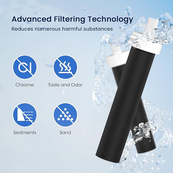 GLACIER FRESH Water Bottle Filters, Replacement for Brita BB06, Brita Hard Sided and Sport Water Bottle Filter, 3 Count