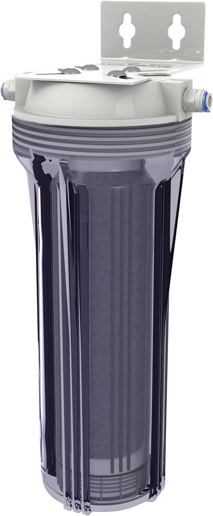 Aquatic Life Color Changing Deionization DI Resin for Hydroponic Reverse Osmosis Water Filter System RO Filtration Unit, Single Canister - AquaVibe