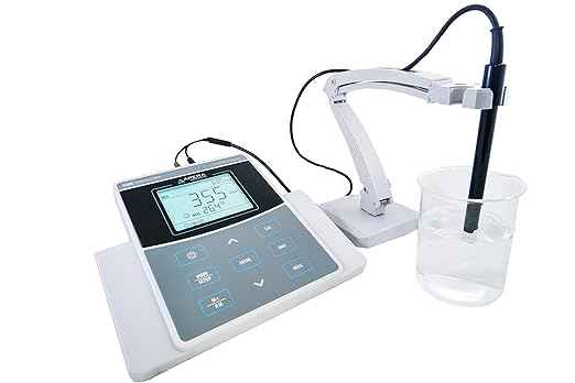 Apera Instruments AI522 EC800 Laboratory Benchtop Conductivity/TDS/Salinity/Resistivity/Temp. Meter Kit, 1% F.S Accuracy, GLP Data Management (USB output), Plastic/Glass