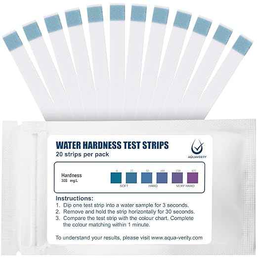 Water Hardness Test Strips – Pack of 20 – Fast & Accurate Results in 30 Seconds – Water Hardness Test Kit for Calcium & Magnesium Levels – Tap, Aquariums, Pools, Hot Tubs, and Appliances