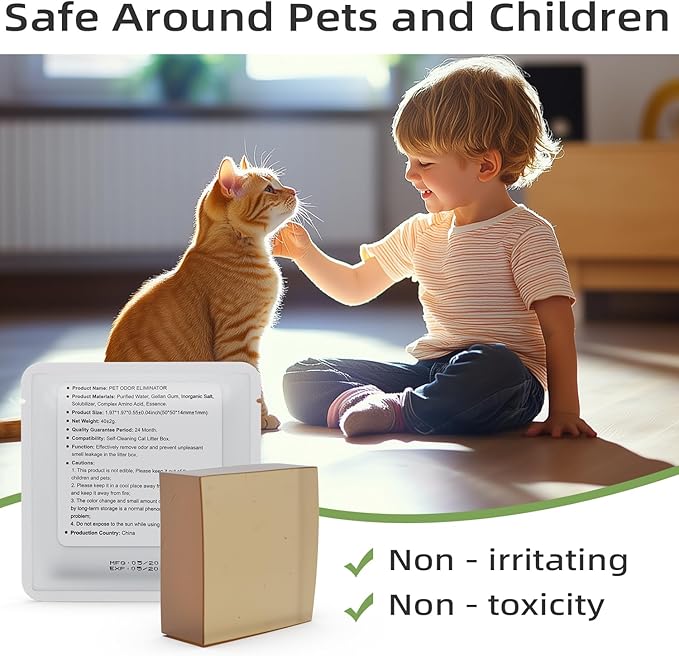 Smelling Fresh with N50 Odor Eliminator Exclusive for Pura Max Automatic Self-Cleaning Cat Litter Box - Cat Toilet Odor Control, Deodorant Aromatherapy Paste (3 Pack) - AquaVibe