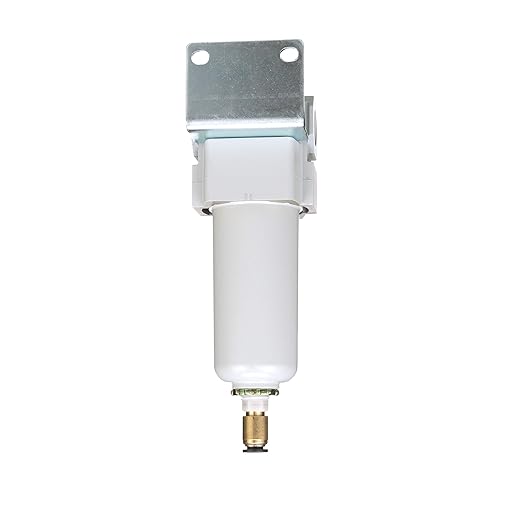 PneumaticPlus SAFM300-N03BD-MEP Compressed Air Coalescing Filter, 0.1 Micron, 3/8" NPT - Metal Bowl, Auto Drain, Bracket - AquaVibe