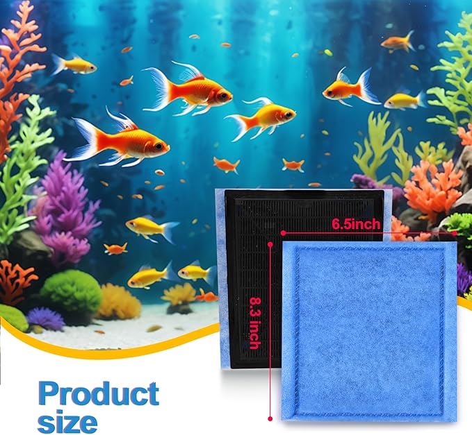Aquarium Filter Cartridge 16 Pack Rite-Size C & EZ-Change #3 Fish Tank Filter Cartridge Replacement Compatible with PRO Power Filters 275/375 /Power Filters 200/350 - AquaVibe