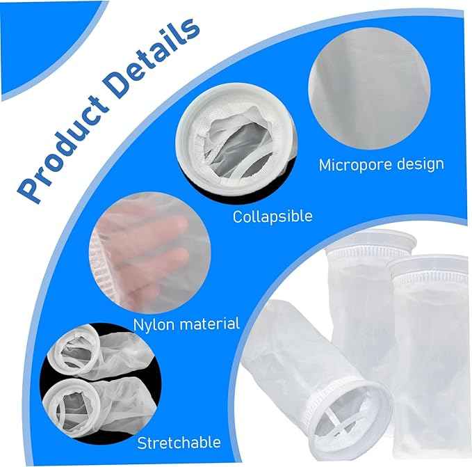 IBC Tote Filter 3PCS, Washable Nylon Rain Barrel Screen Filter, IBC Lid Filter Fine Mesh Rain Barrel Filter Reusable Replacement Rain Water Filter Rain Barrel Filter Rain Water Filter Rain Barrel Acc