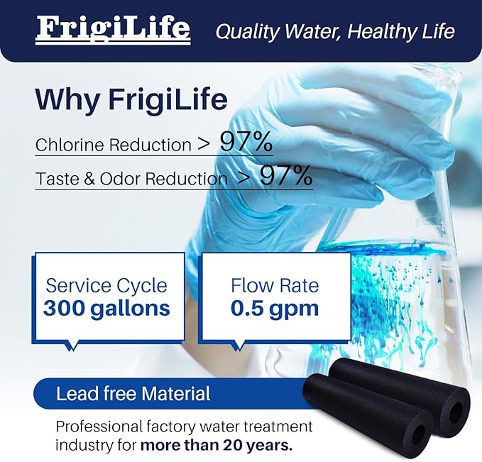 RWF5800A Refrigerator Water Filter Replacement for Frigidaire EPTWFU01 Pure Source Ultra II, Pure Source Ultra 2, EWF02, SCWFTCTO, CLCH128 GP006 DE022 and Pure Air Ultra 2 Air Filter 1 Combo