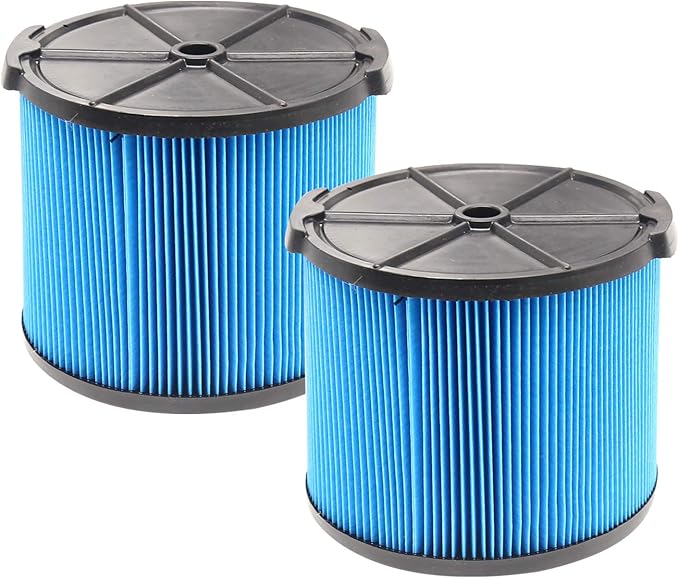 2 Pack VF3500 Replacement Filter for Ridgid Shop Vacuum 3-4.5 Gallon Wet Dry Vacuums, 3-Layer Filters for Ridgid WD4050, WD3050, WD4080, WD4522, 4000RV, 4500RV - AquaVibe