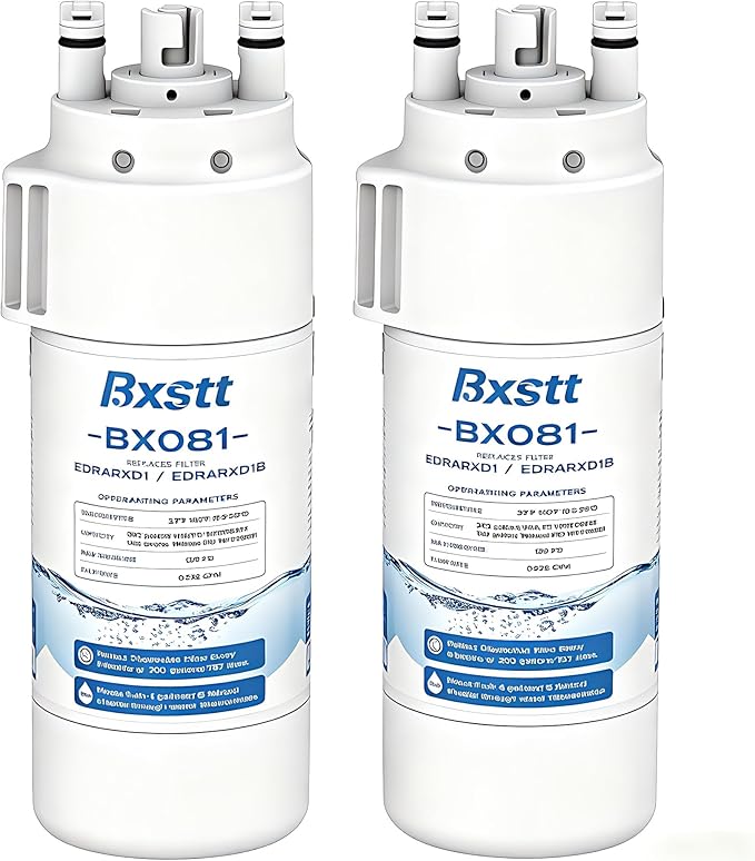 EDRARXD1 Water Filter Replacement, Compatible with Whirlpool EDRARXD1, Everydrop Filter A, EDRARXD1B 2 Pack